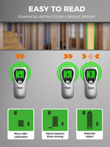 Mecurate Sliver 5-in-1 modes detect wood, metal, and wires