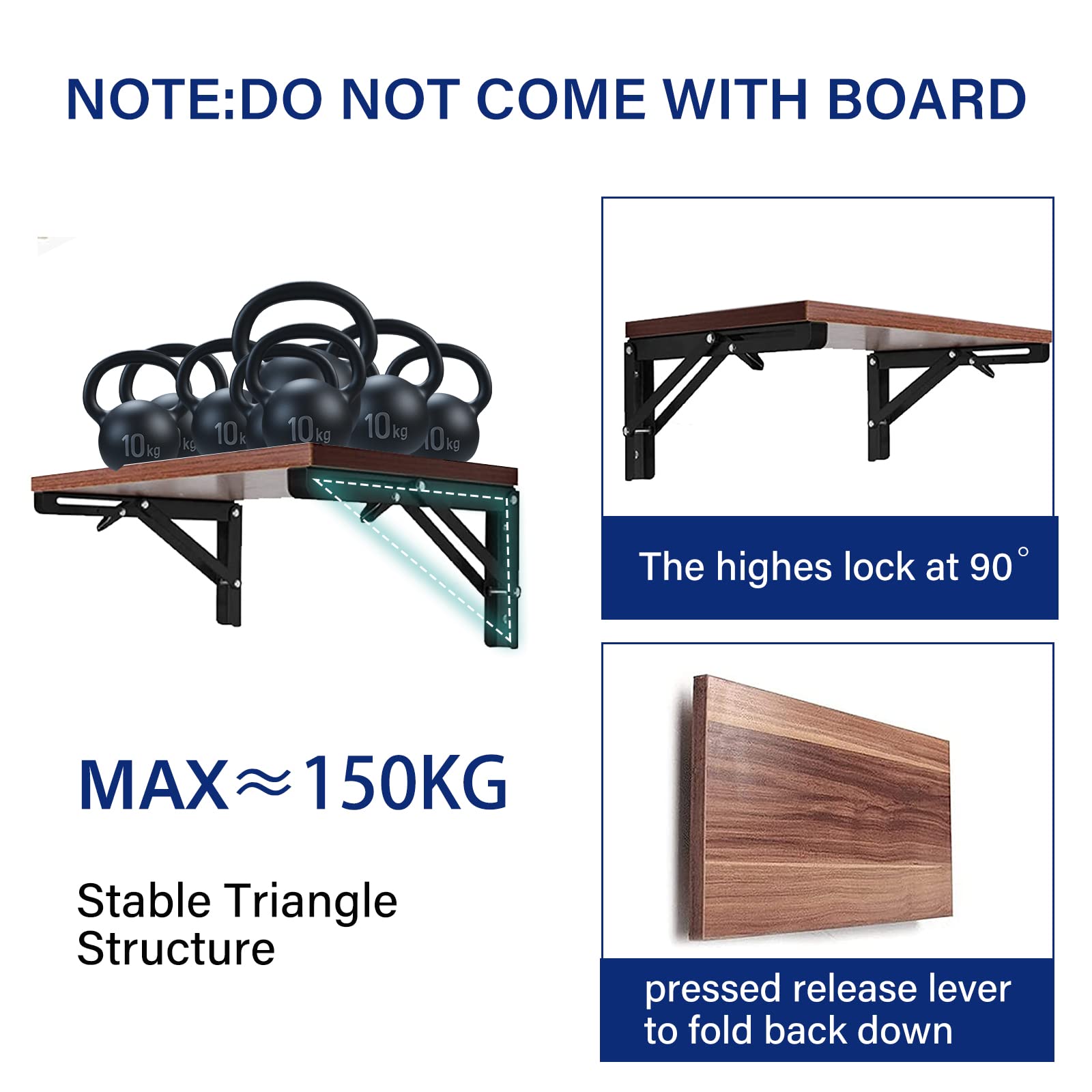 Medach wall-mount installation brackets provide easy setup on wood or drywall.