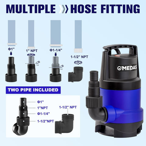 MEDAS sump pump compact design suitable for basement storage.