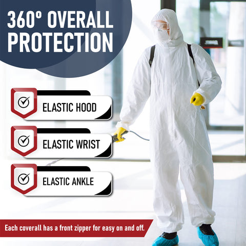 Medical Nation suit with elastic wrists and ankles ensures snug, flexible movement
