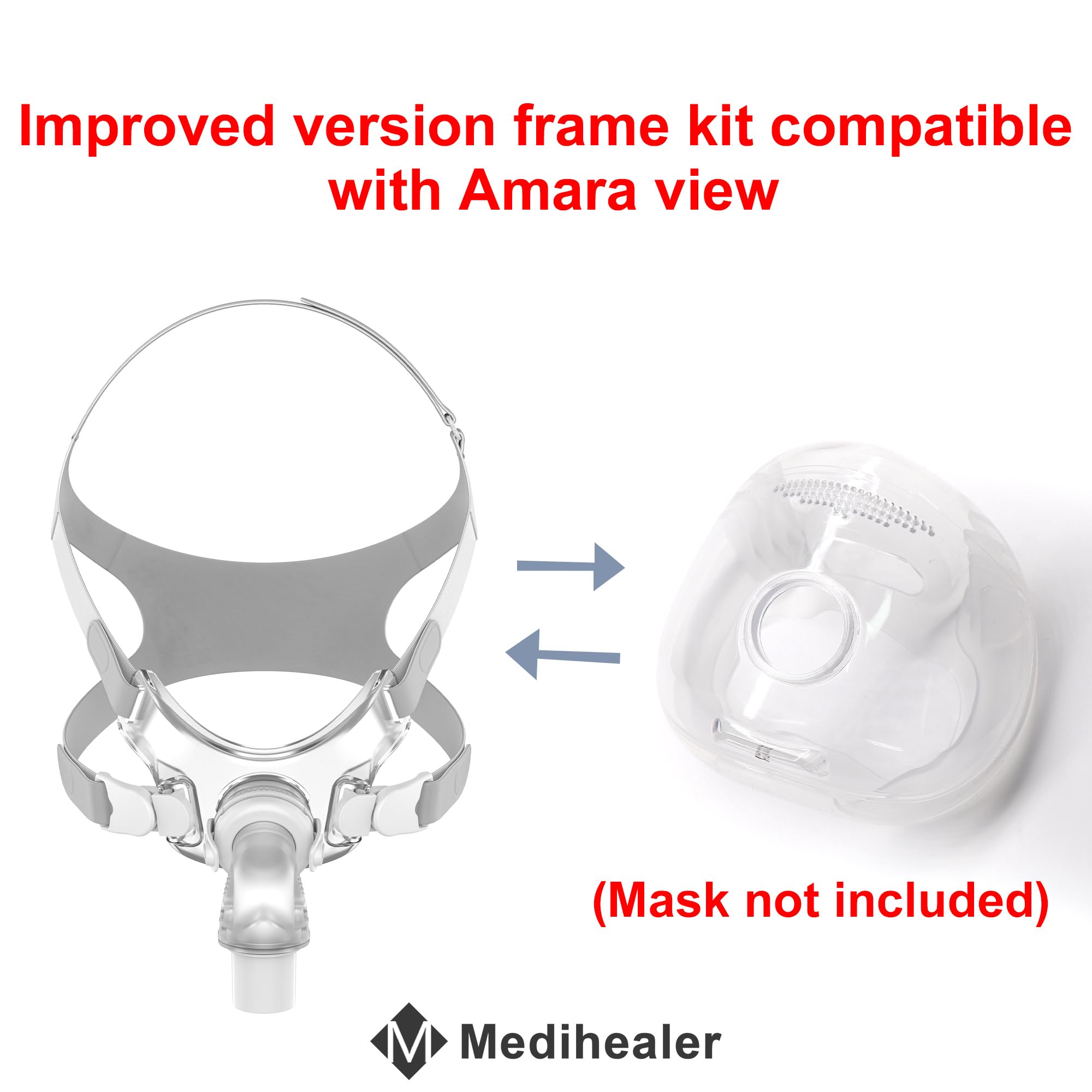Medihealer complete kit includes frame, strap, clips, and elbow.