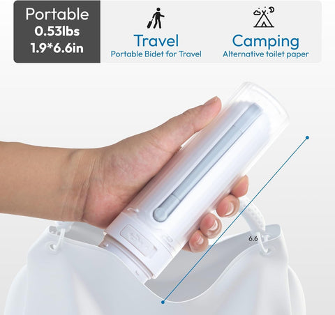 IPX7 waterproof and leakproof MEDMAC bidet designed for daily use anywhere.