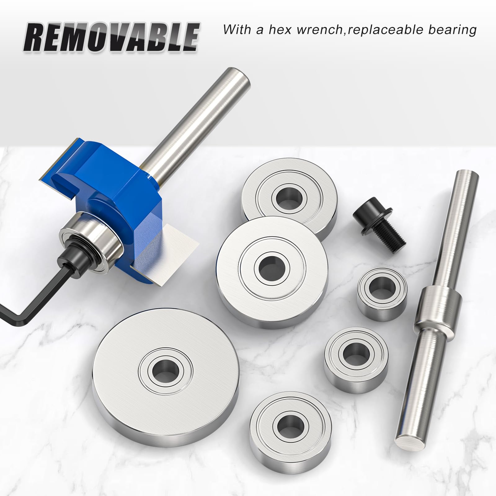 MEIGGTOOL durable steel body image emphasizes heat resistance during routing