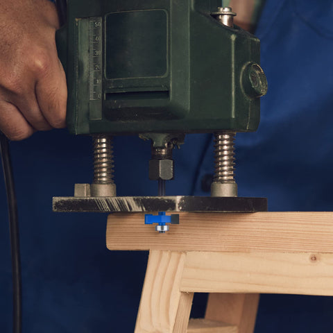 MEIGGTOOL interchangeable collet demonstrates 1/2 to 1/4 inch compatibility