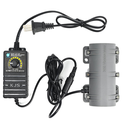 Mefape 3800RPM motor front view with nylon housing for compact installation