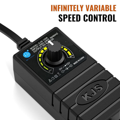 Mefape power supply with adjustable control for variable vibration