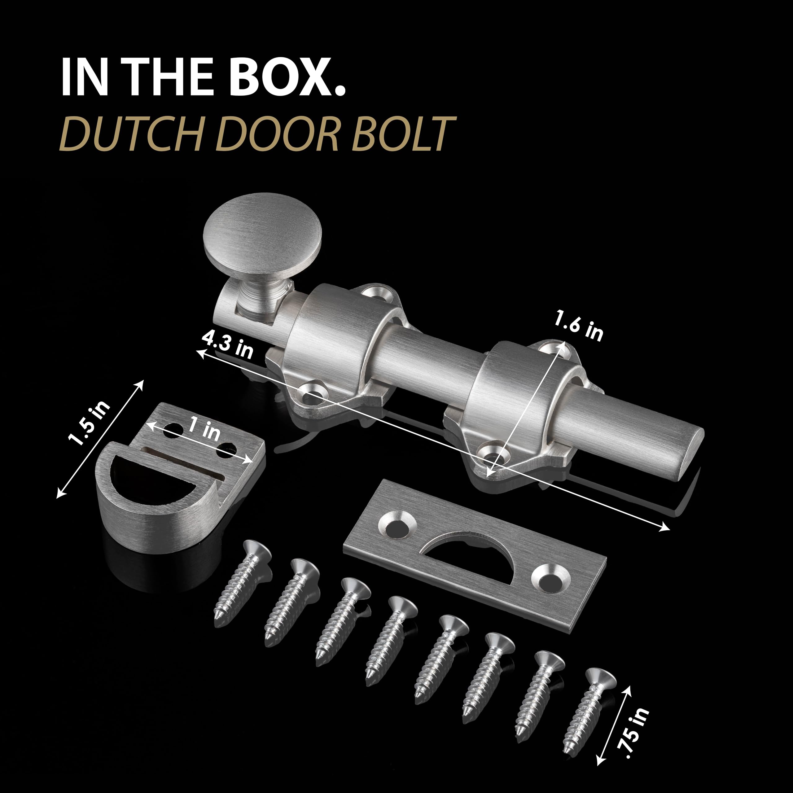 Close-up of Mega Handles bolt mechanism showing smooth sliding action