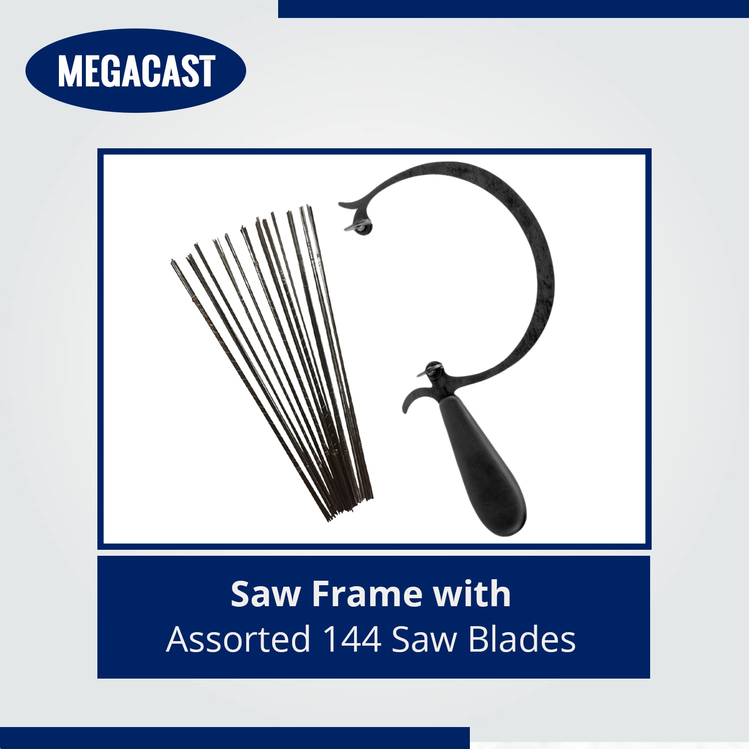 MegaCast 144-piece blades pack for versatile metal and jewelry work.