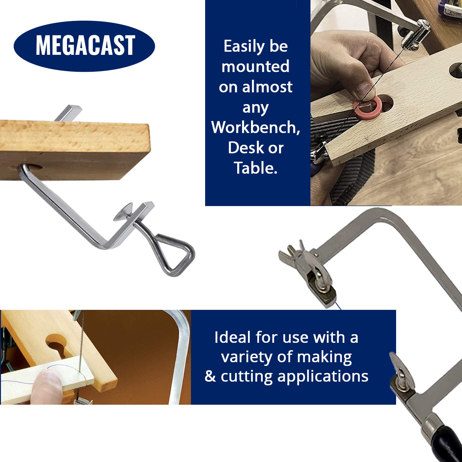 MegaCast ergonomic handle detail improves comfort during long use.