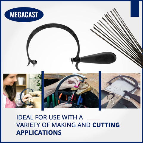 MegaCast blades with two-sided grind for extended sharpness.
