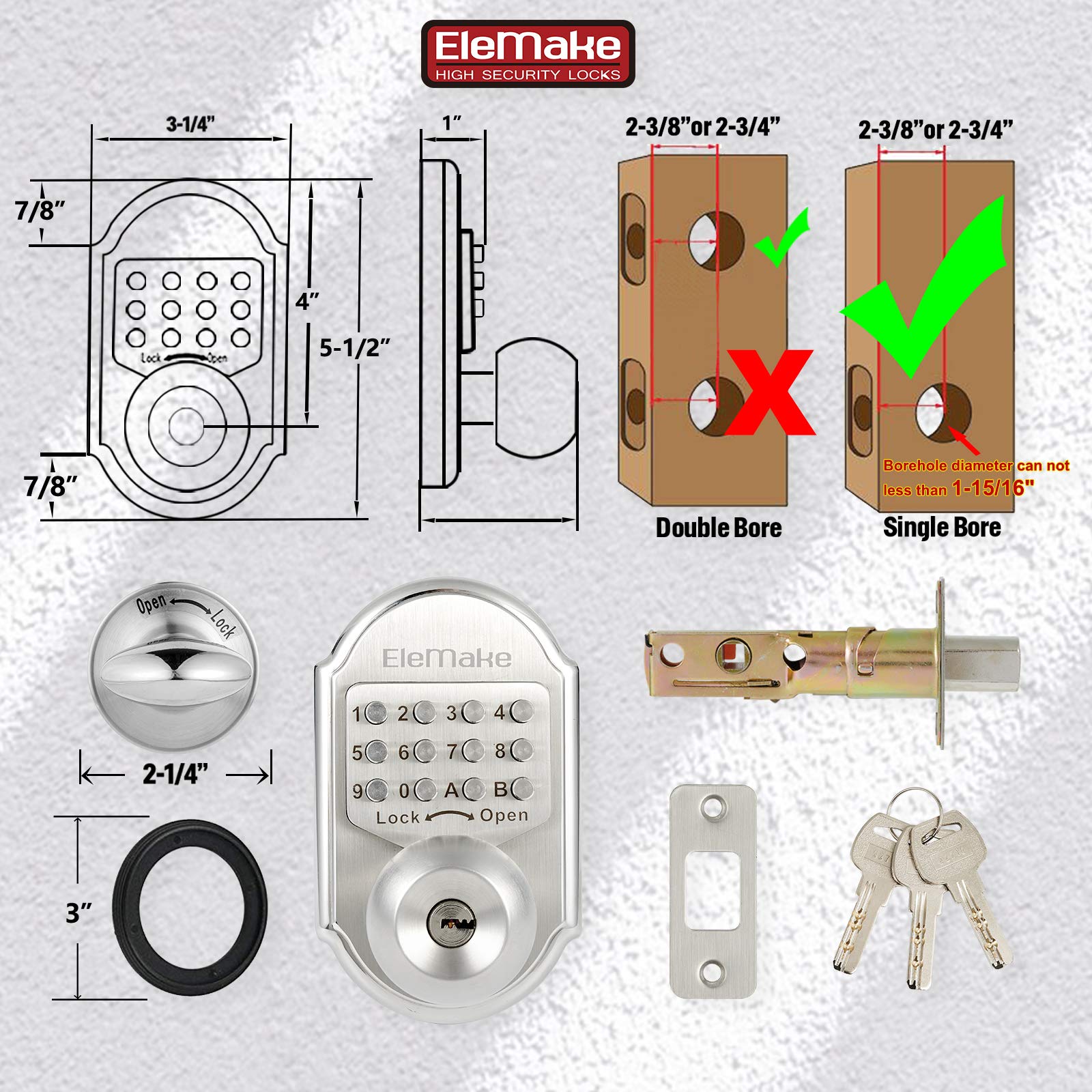 Megaflint left-right door compatibility shot confirms versatile installation.