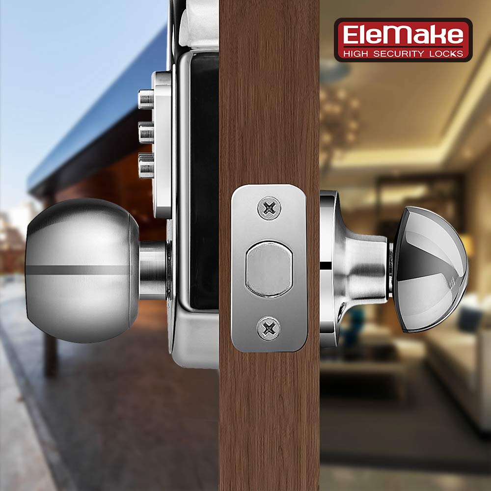 Megaflint passcode entry panel closeup highlights easy, code-based entry.