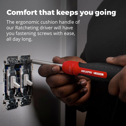 MEGAPRO Original 1/4-inch hex shaft compatible with multiple bits.