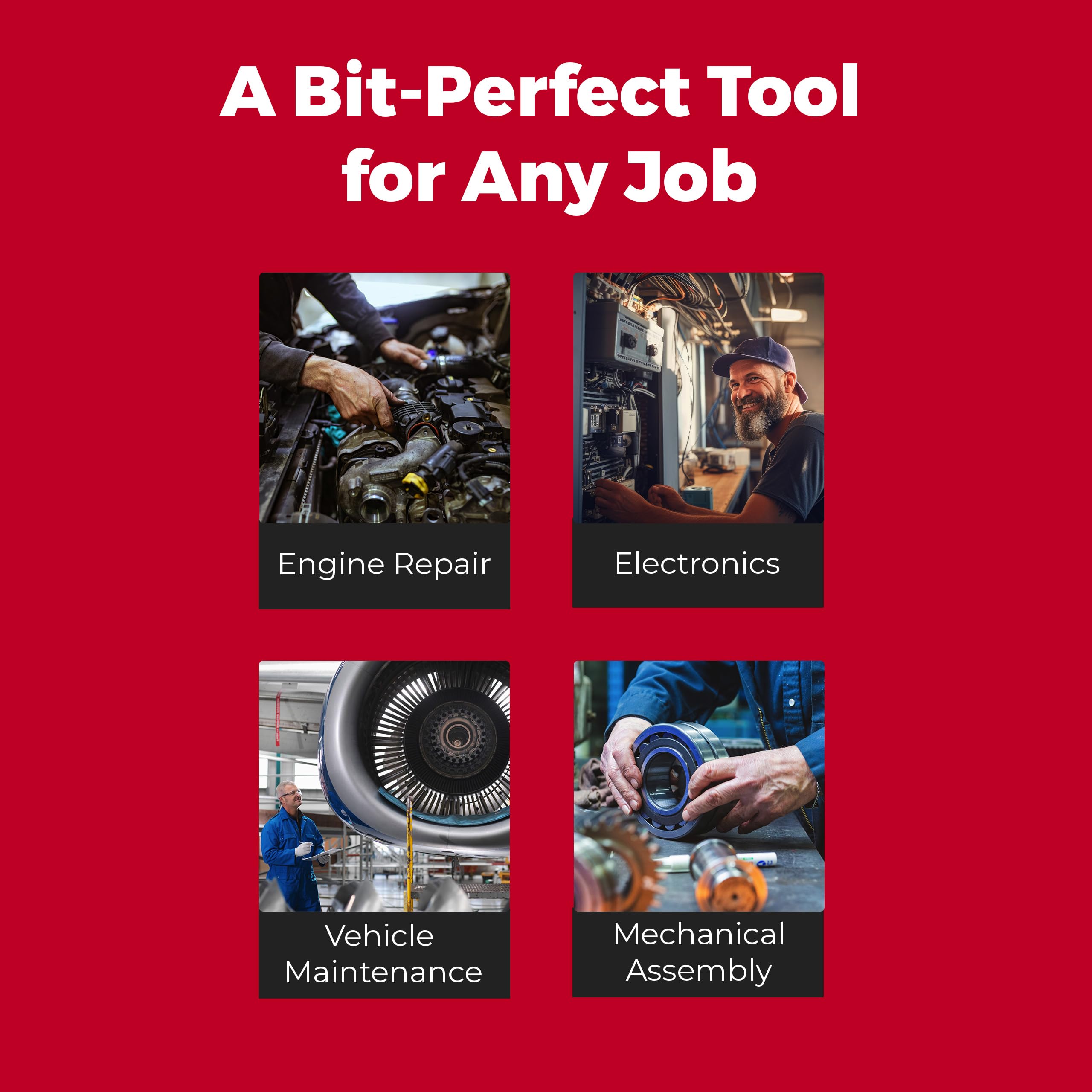 Megapro alloy steel shaft with quarter-inch shaft and nut driver for demanding tasks.