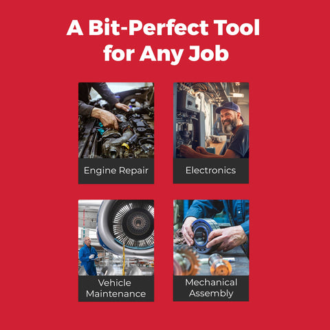 Megapro alloy steel shaft with quarter-inch shaft and nut driver for demanding tasks.
