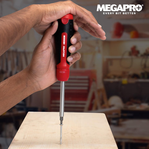 Megapro six double-ended bits cover common driver needs.