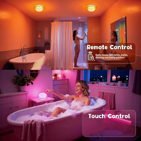 Megastar 400-lumen brightness illuminates the entire shower area
