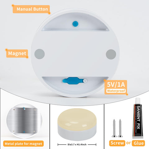Megastar magnetic mounting provides quick, secure installation on surfaces