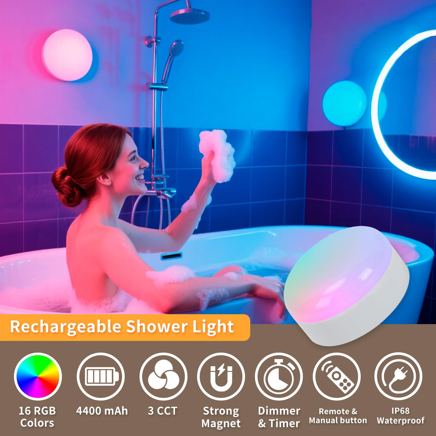 Megastar 16 RGB colors for mood lighting and party vibes