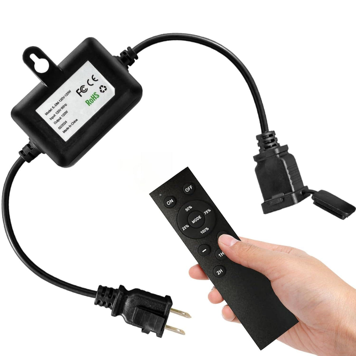 Meidaoduo 120W remote dimmer setup enables easy dimming and installation