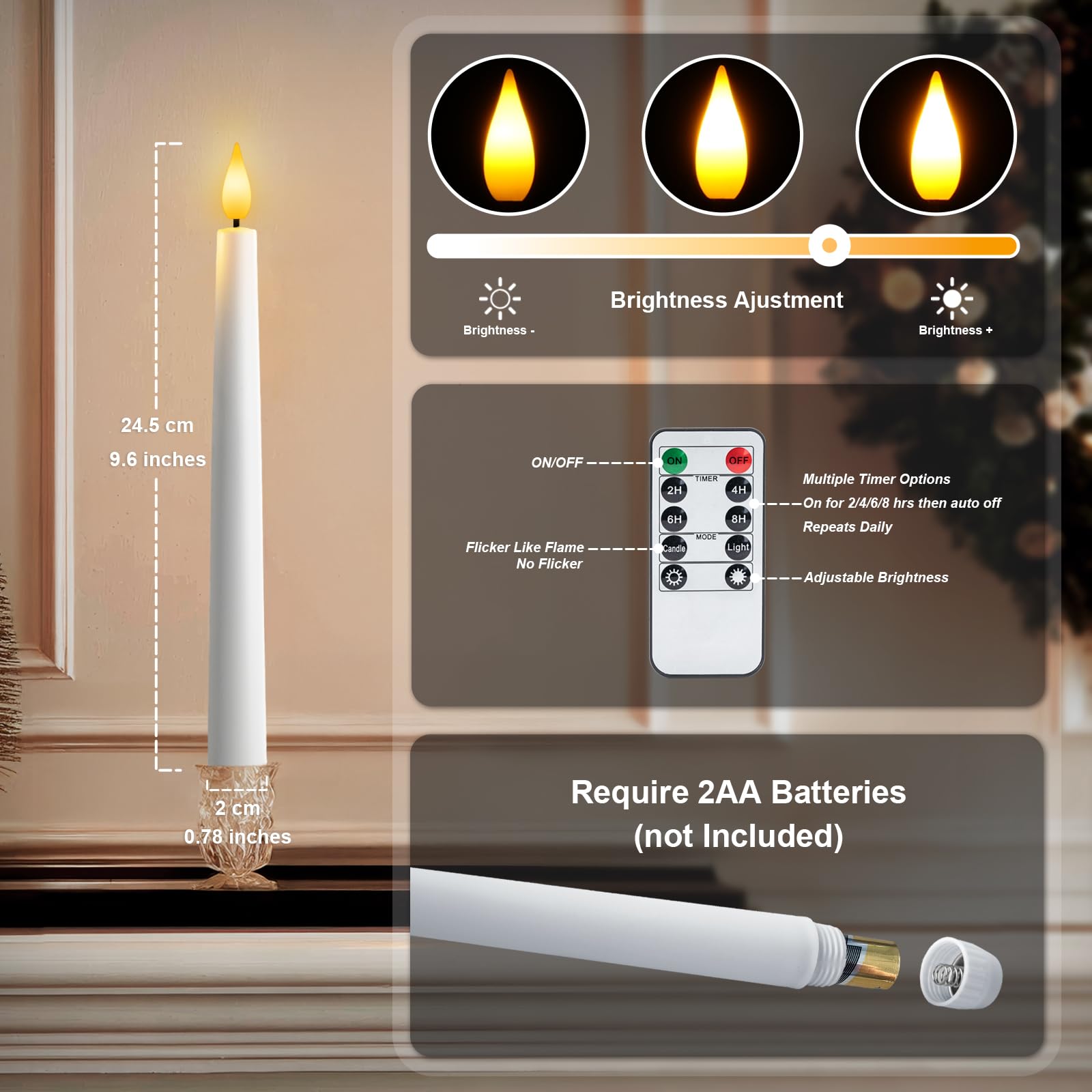 Meigic window-decor candles light up sills safely.