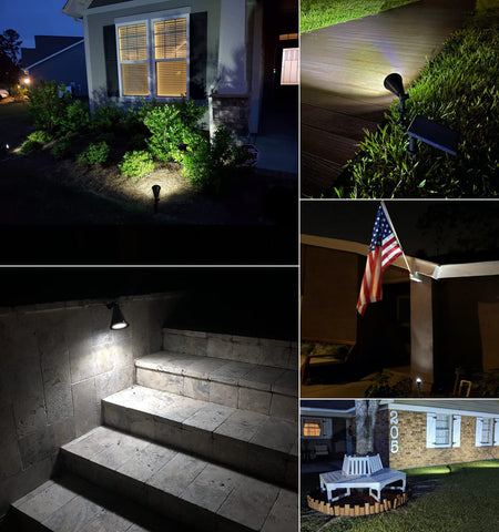 MEIHONG 21-LED solar light delivers bright illumination up to 65 feet.