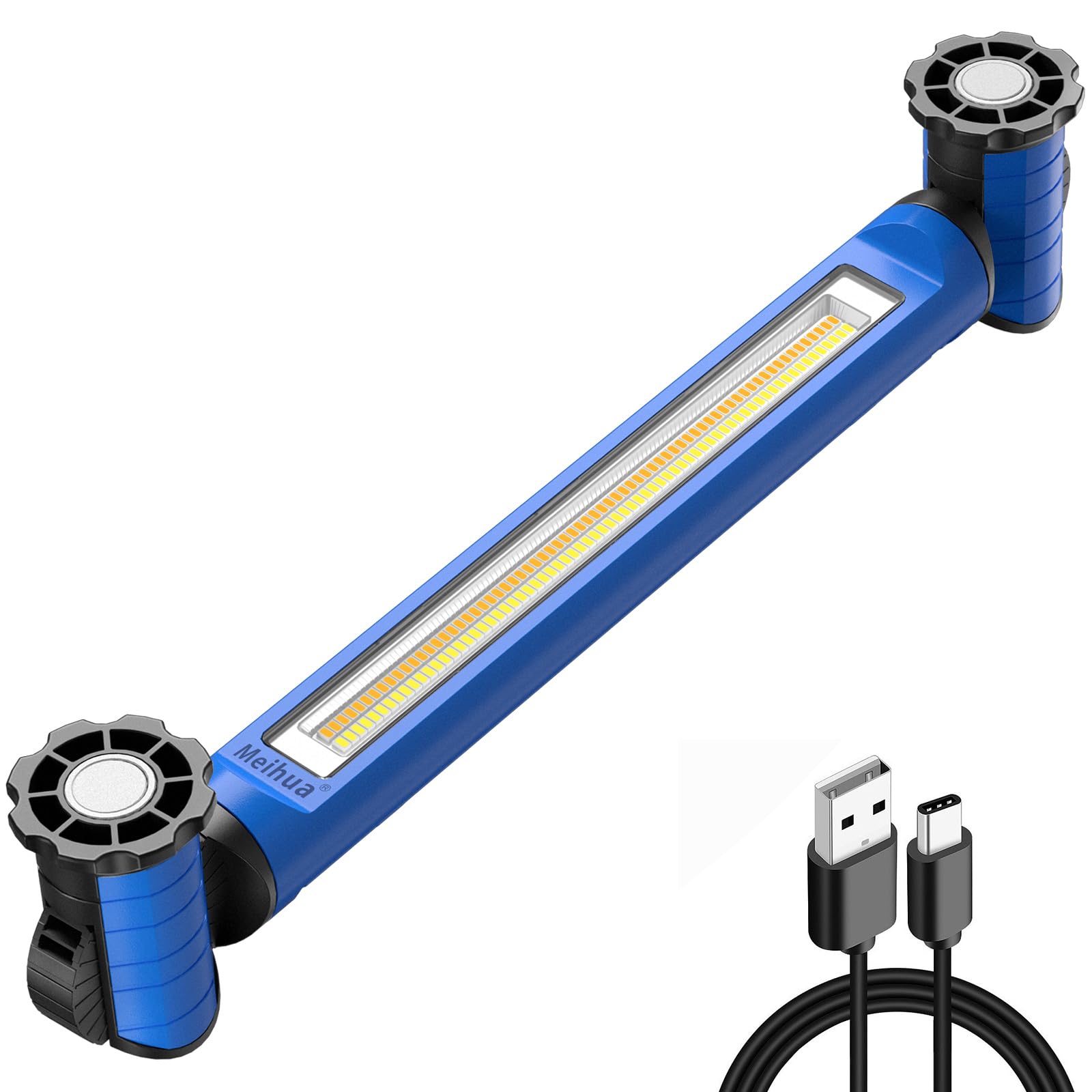 MEIHUA work light underhood magnet attachment for hands-free car repairs.