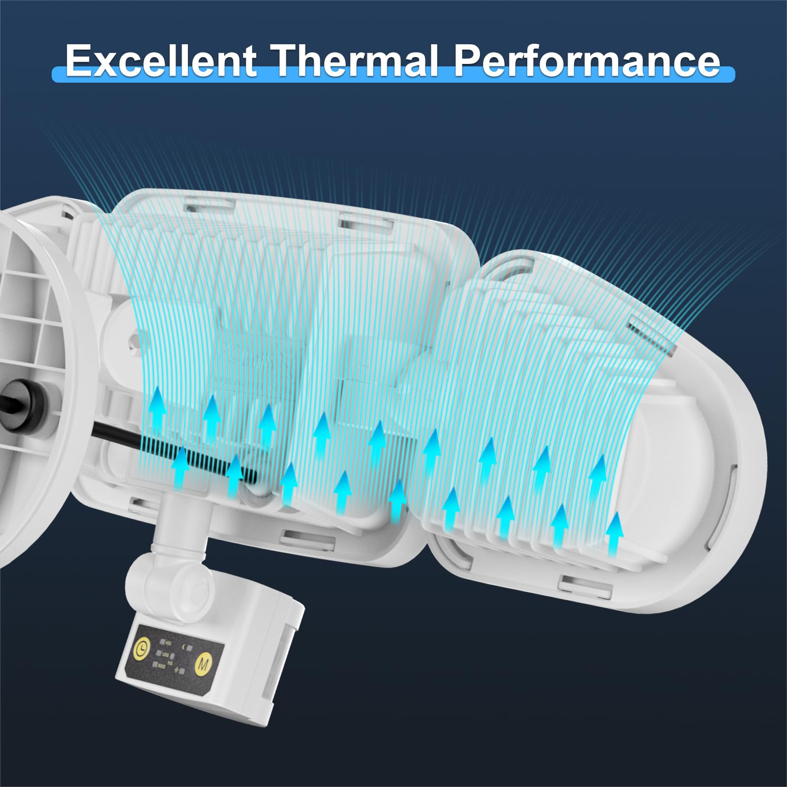 MEIKEE IP66 waterproof rating protects against rain and snow outdoors.