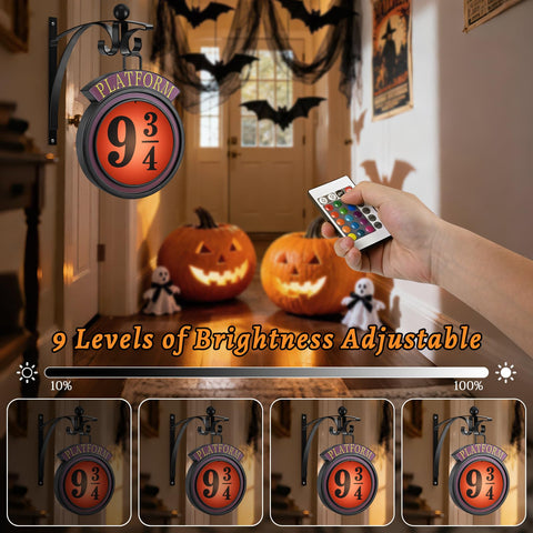 Wall-mount bracket included for easy MEINV Platform 9 3/4 setup