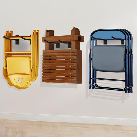 MEIPEIQIZHI durable metal construction supports multiple chairs.
