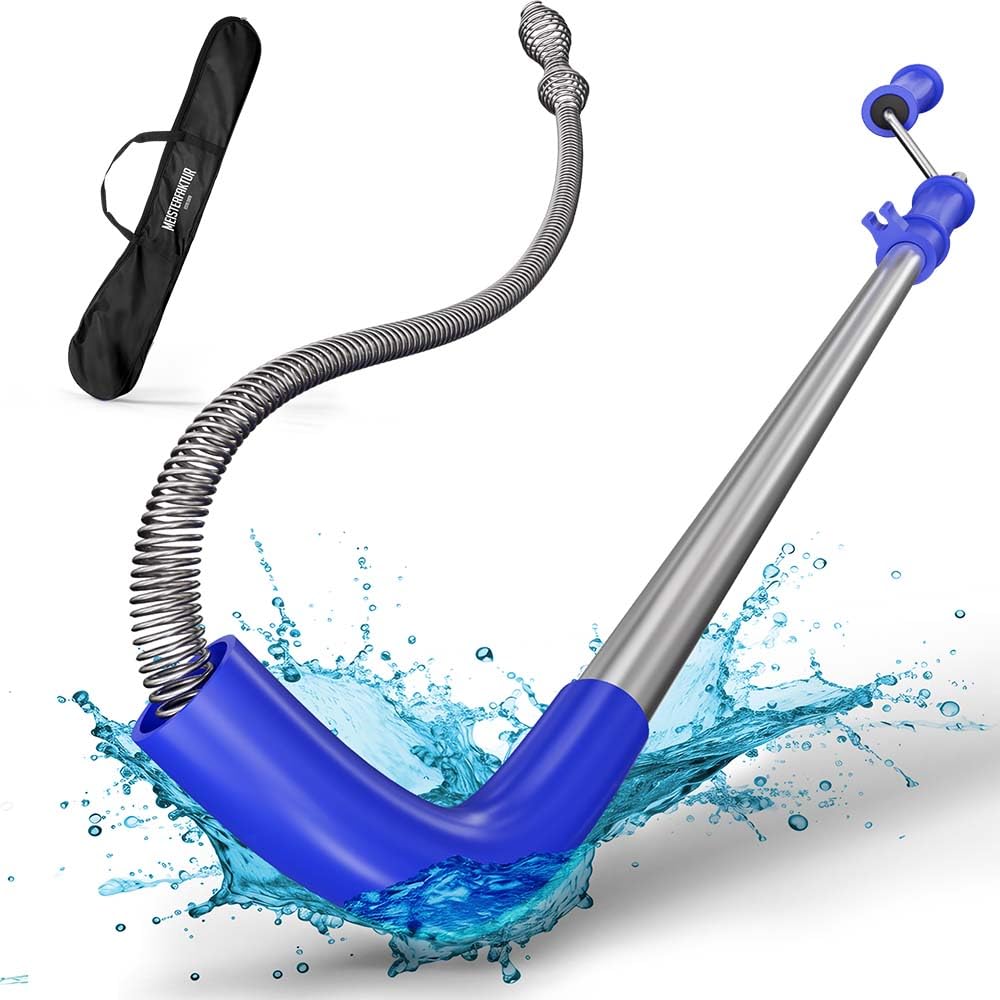 Meisterfaktur toilet snake 6ft coiled for safe insertion and control.