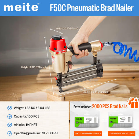 Meite F50C handle with ergonomic grip for comfortable control during extended use