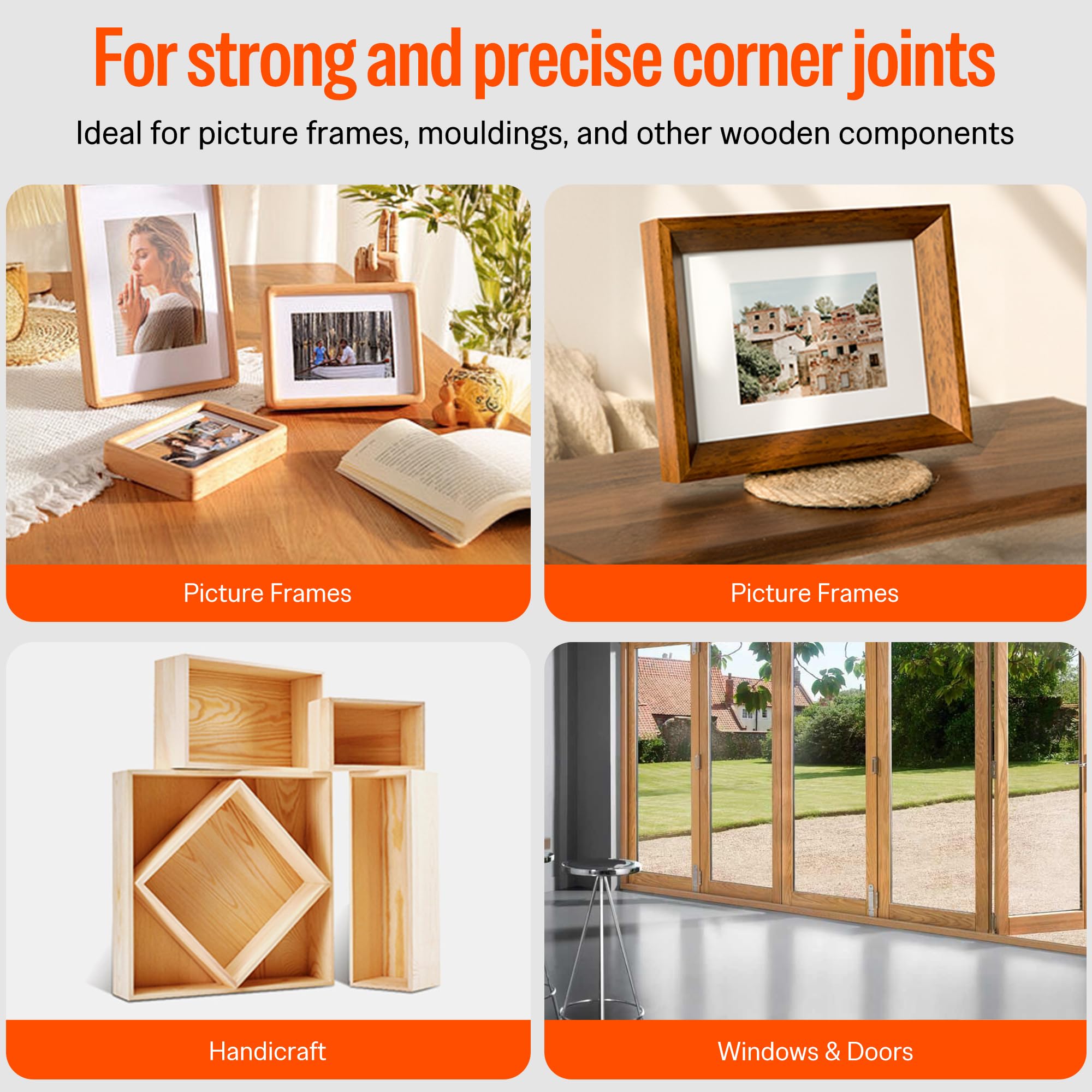 Meite V1015B ergonomic grip reduces fatigue during framing