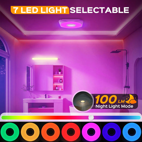 MEIUOI 3CCT LED provides warm to cool options with bright bathroom illumination.