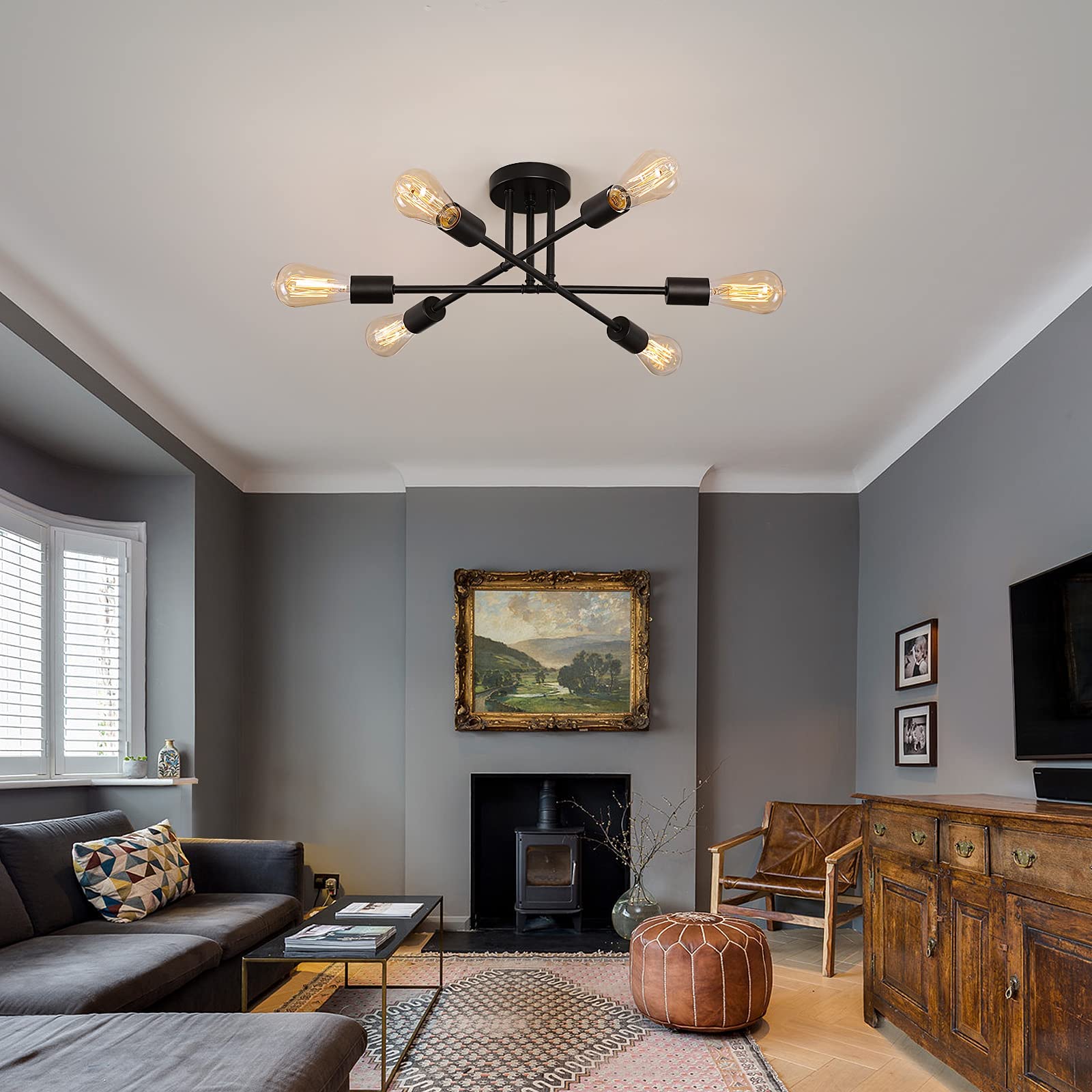 MEIXISUE living room centerpiece offers starry-night silhouette for cozy evenings.