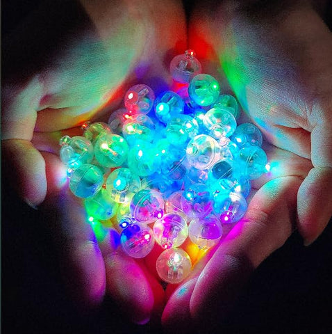 Meiyimaoyi mini LED balloon light; round ball lamp for latex balloons, long-lasting glow.
