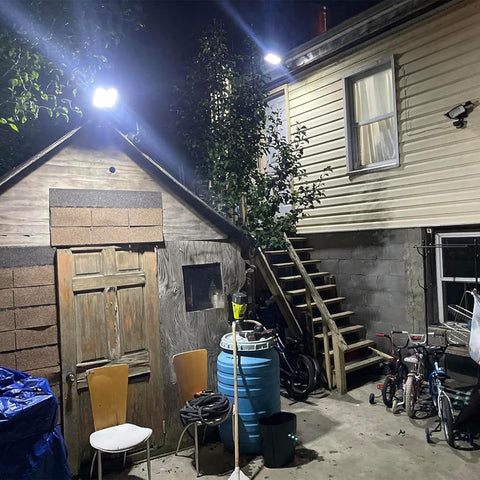 Mejiulug dusk to dawn mode activates automatically for nighttime perimeter lighting.