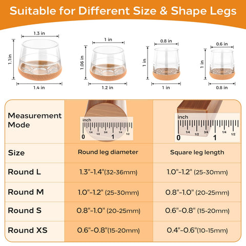 Meldel protector with 360 felt bottom delivers quiet glides on floors
