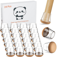 Meldel silicone chair leg protector with round small cap protects floors.