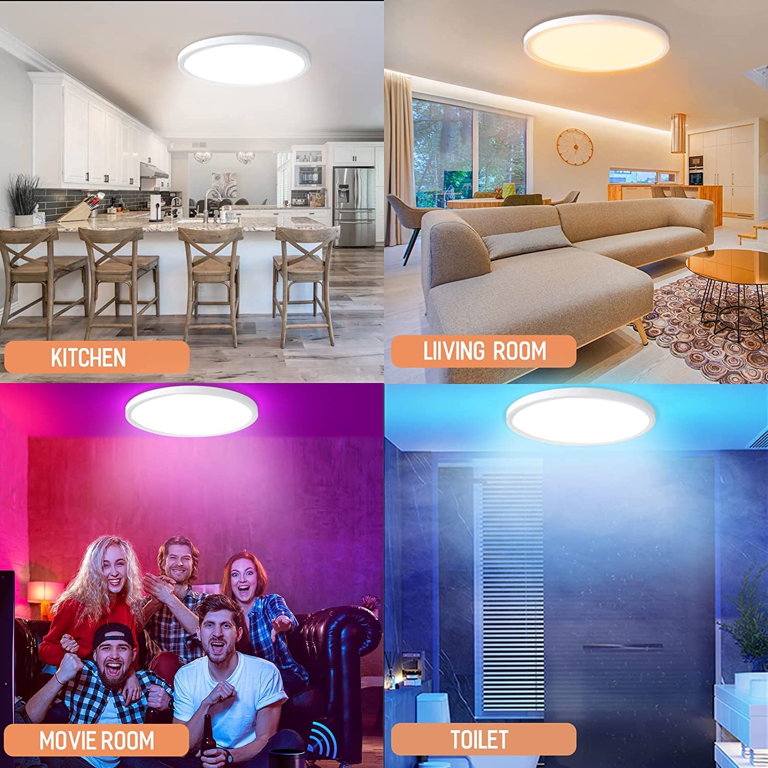 Melegen ambient ceiling light suitable for living room or bedroom
