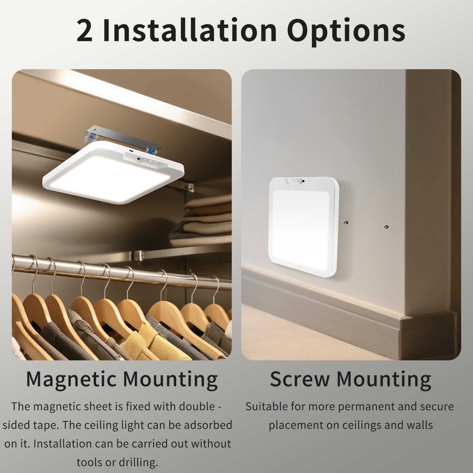 Meliya IP44 waterproof design suits damp areas.