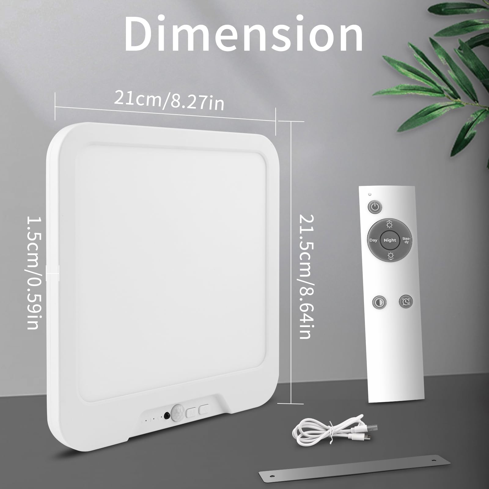 Meliya magnetic mounting enables easy ceiling installation.