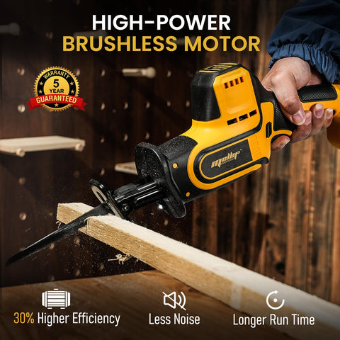 Mellif brushless reciprocating saw shows 1-inch stroke for deep wood cuts
