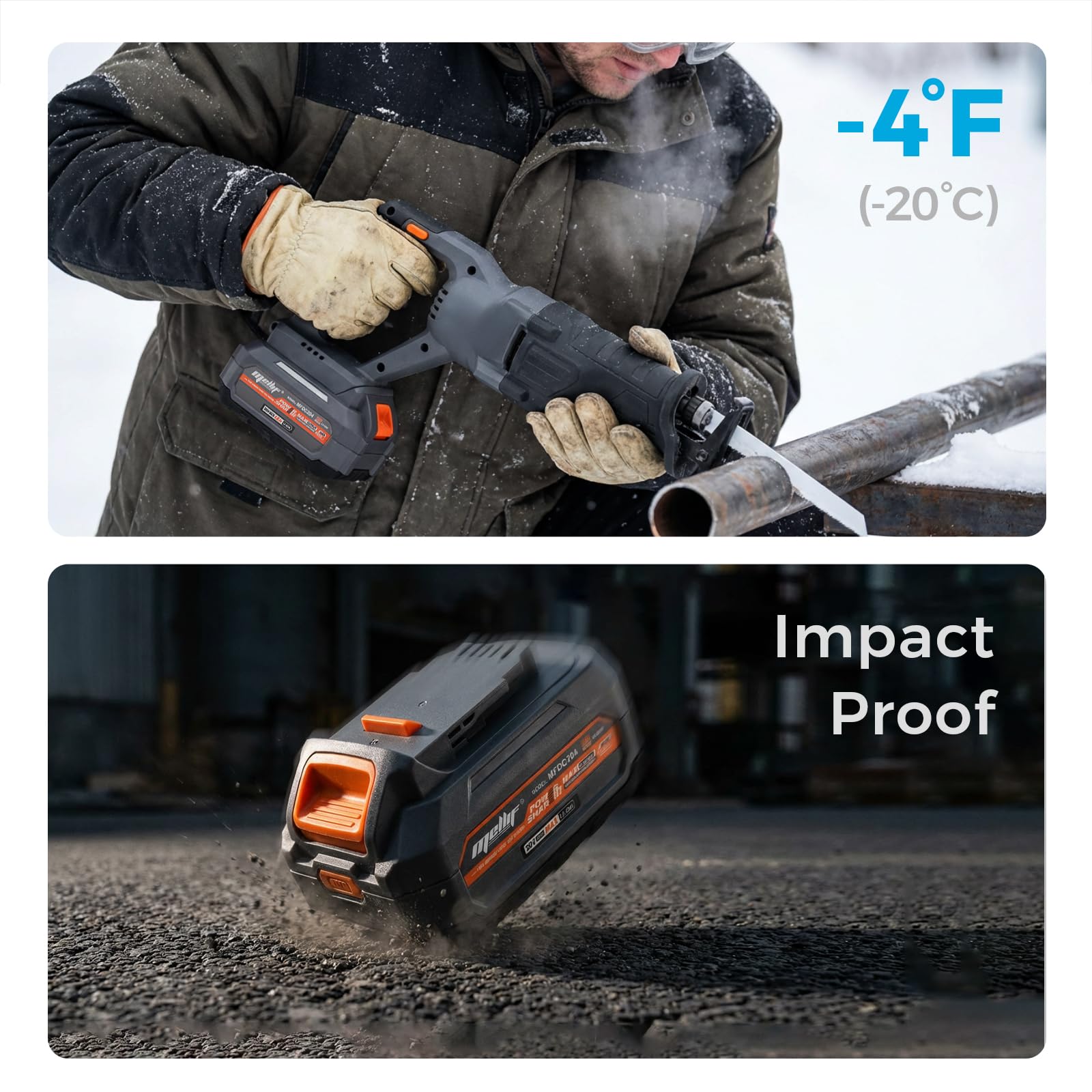 Efficient thermal management with dual insulation for safe operation.