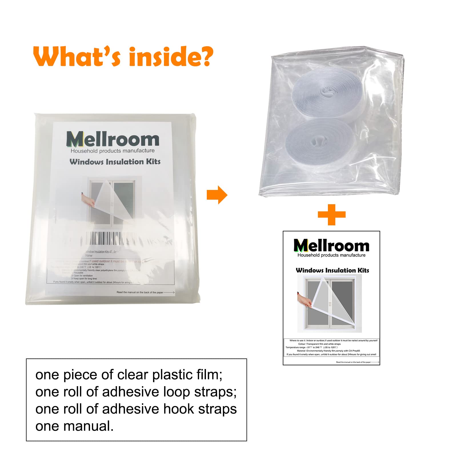 Mellroom two-film joiner helps cover larger windows with straps.