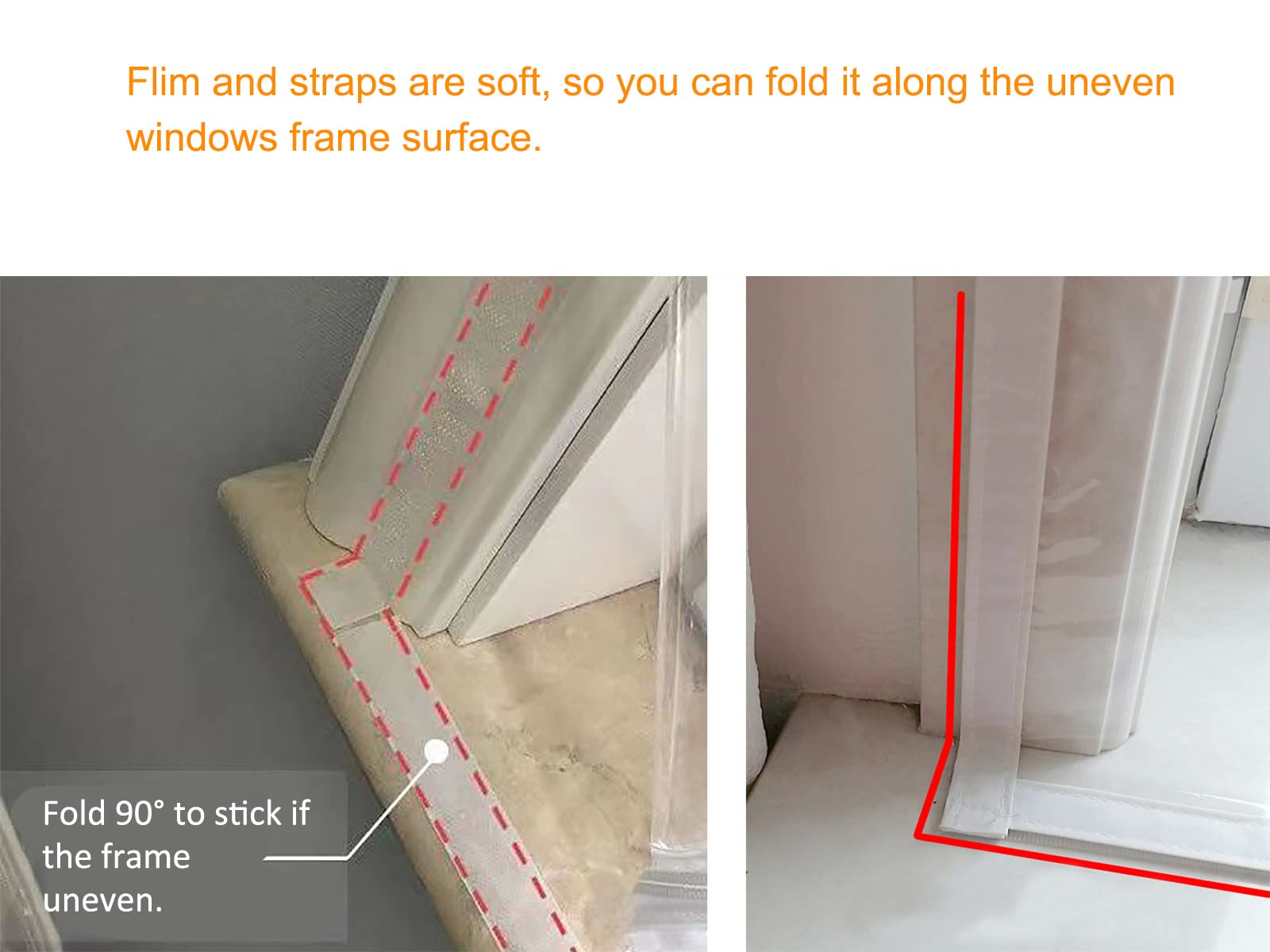 Mellroom two-film joining method covers larger windows seamlessly.
