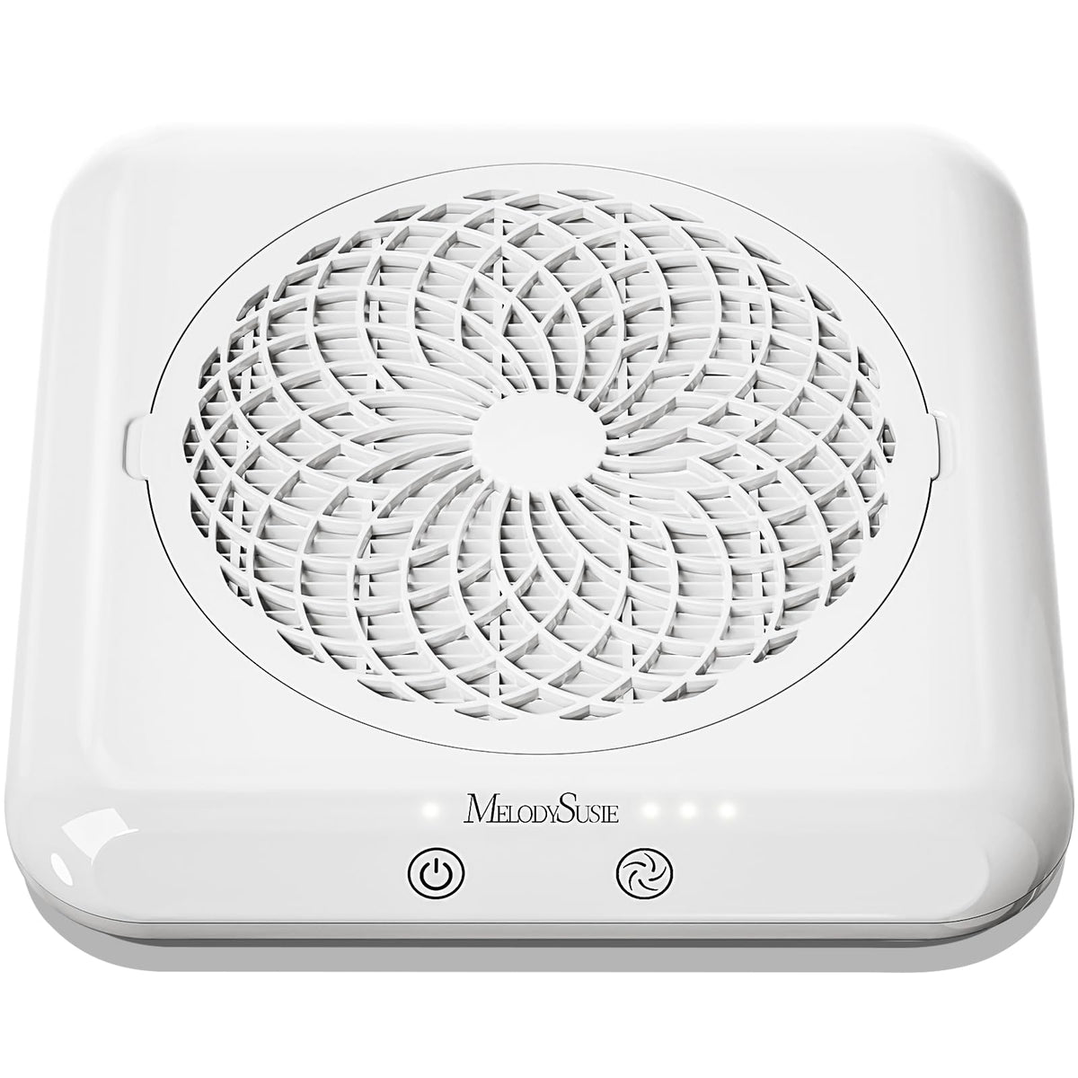 MelodySusie nail dust collector front view with 360-degree capture for clean air