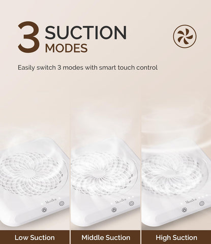 MelodySusie nail dust collector reusable filter for easy cleaning and low maintenance