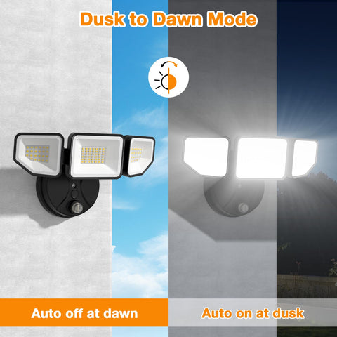 Meloght IP65 weatherproof outdoor light withstands rain and snow for porches and gardens.