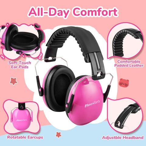 MelonArt Kids Ear Protection folded compact design ideal for travel